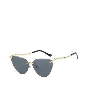 Pre Order:  Snake Rimless Cat Eye Sunglasses